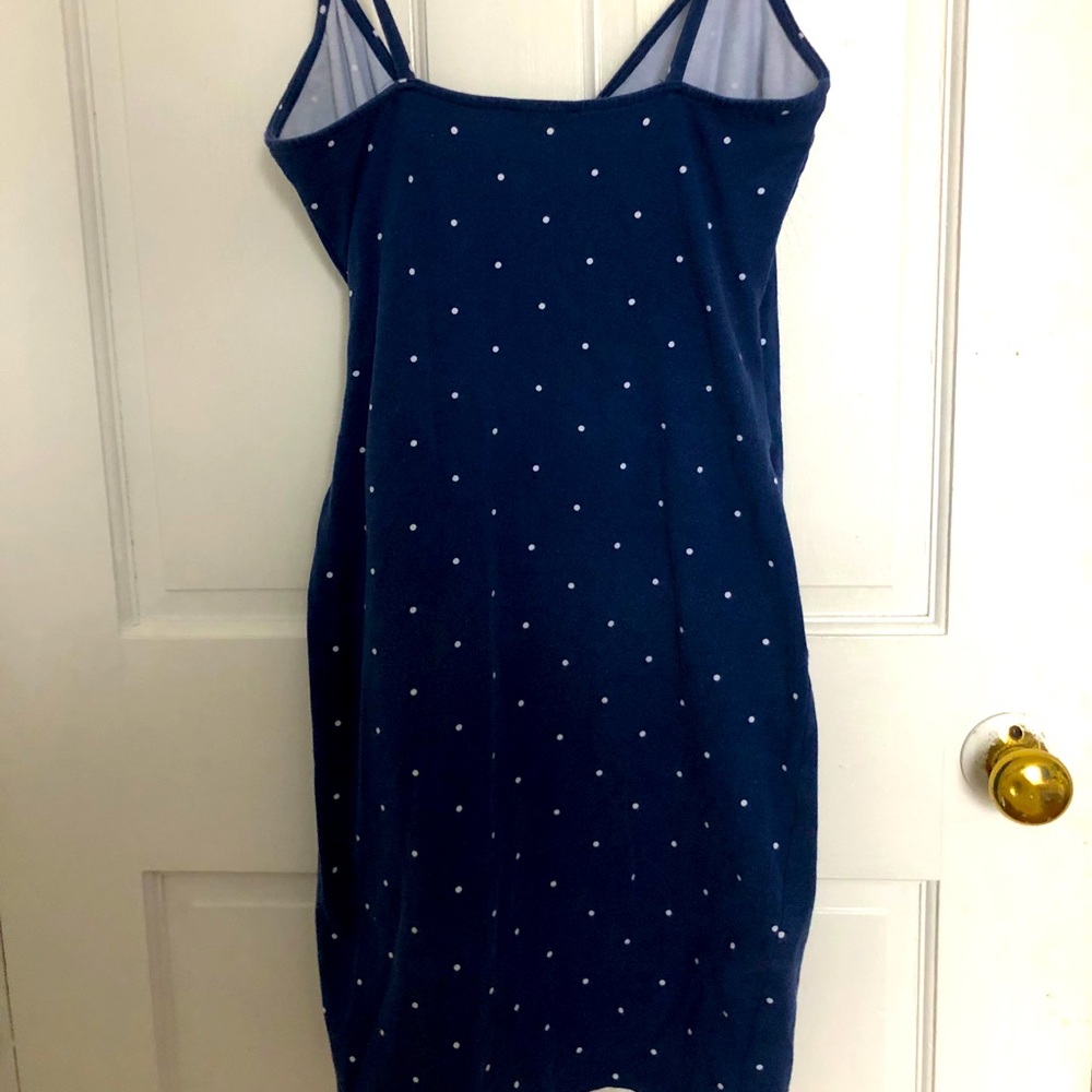 Polka dot dress with slit size small